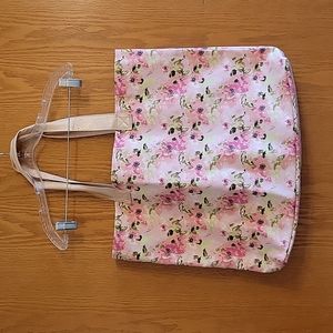 Pink Floral Tote
